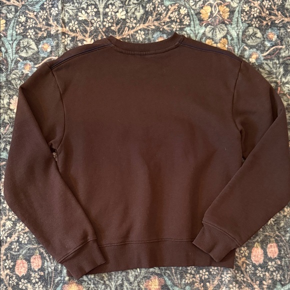Cotopaxi Brown Crewneck Sweater with Multicolor Stripes - Picture 2 of 2